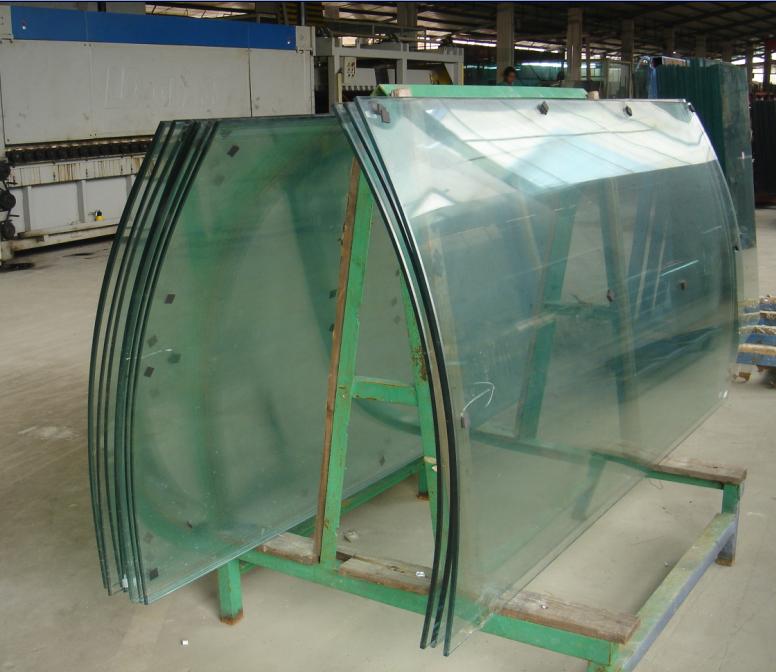 Bend tempered laminated glass