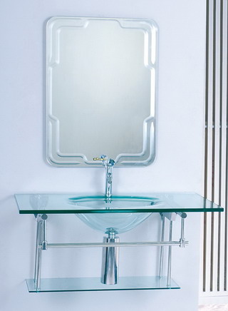 Glass wash-basin