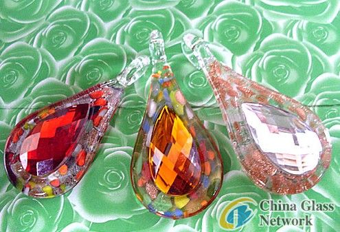 murano stone glass pendant