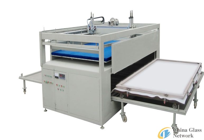 Laminated and silk screen printing glass machine