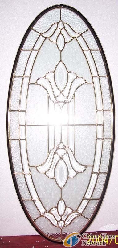 triple panels decorative glass