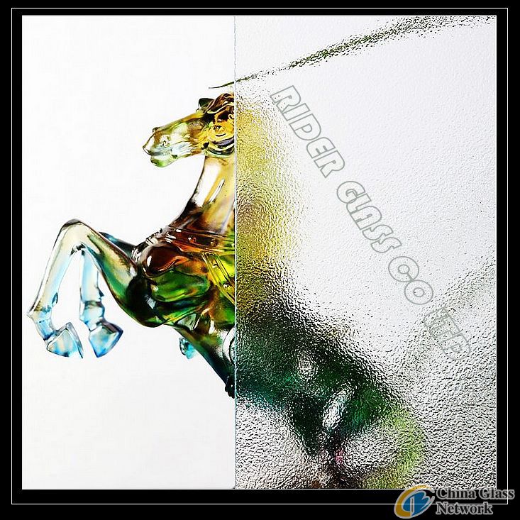 3.2mm Clear Nashiji Temperable Patterned Glass