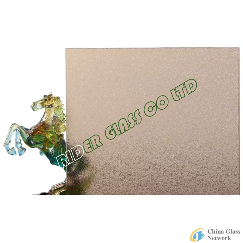 3.5-8mm Bronze Nashiji Pattern Glass