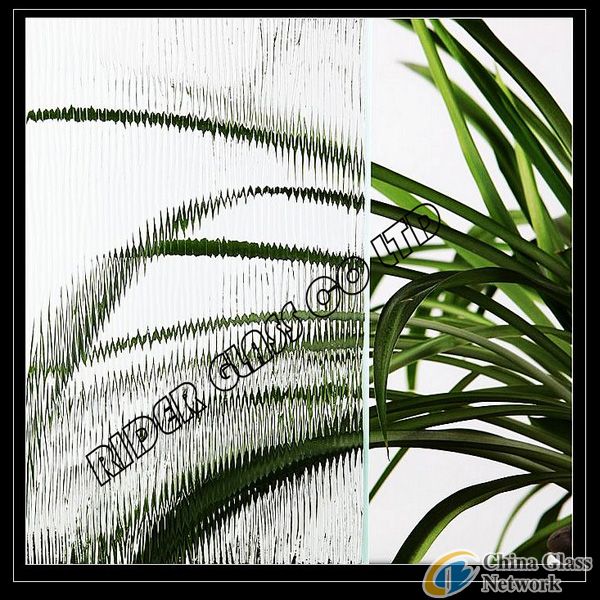 3-8mm Clear Grain Patterned Glass with CE & ISO9001