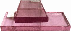 pink crystal glass blocks