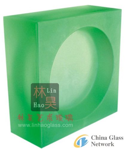 sell art glass/solid glass brick