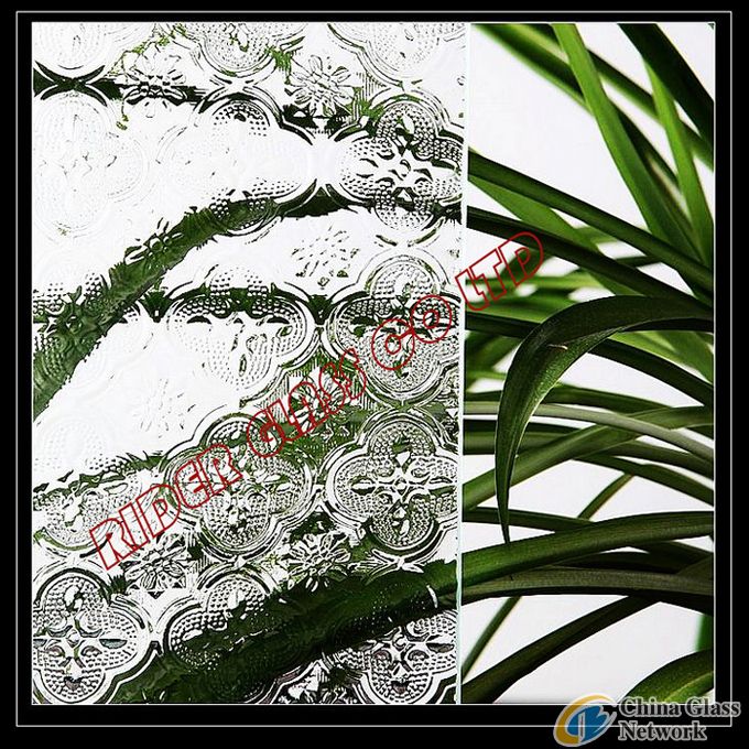 3-8MM CLEAR PATTERNED GLASS