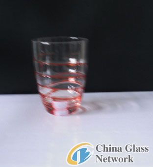 Colored spun glass glass