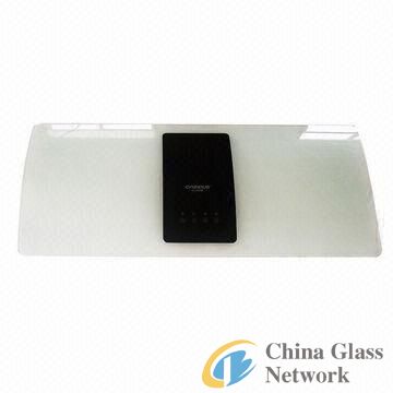 Curved-tempered Glass Panel for 600/800/900mm Cook Range Hoods, with Center Holes Water-jet Cut