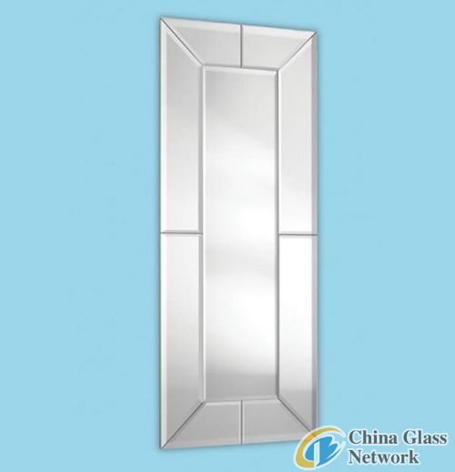 Long Glass on Glass Mirror - Bevelled