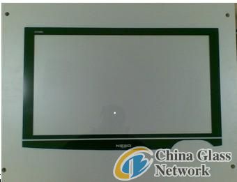 Glass panel for electronical production