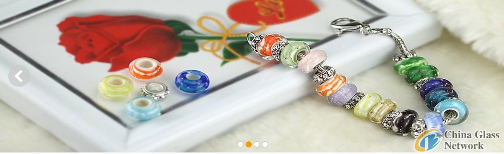 European lampwork glass bead for pandora style bracelet