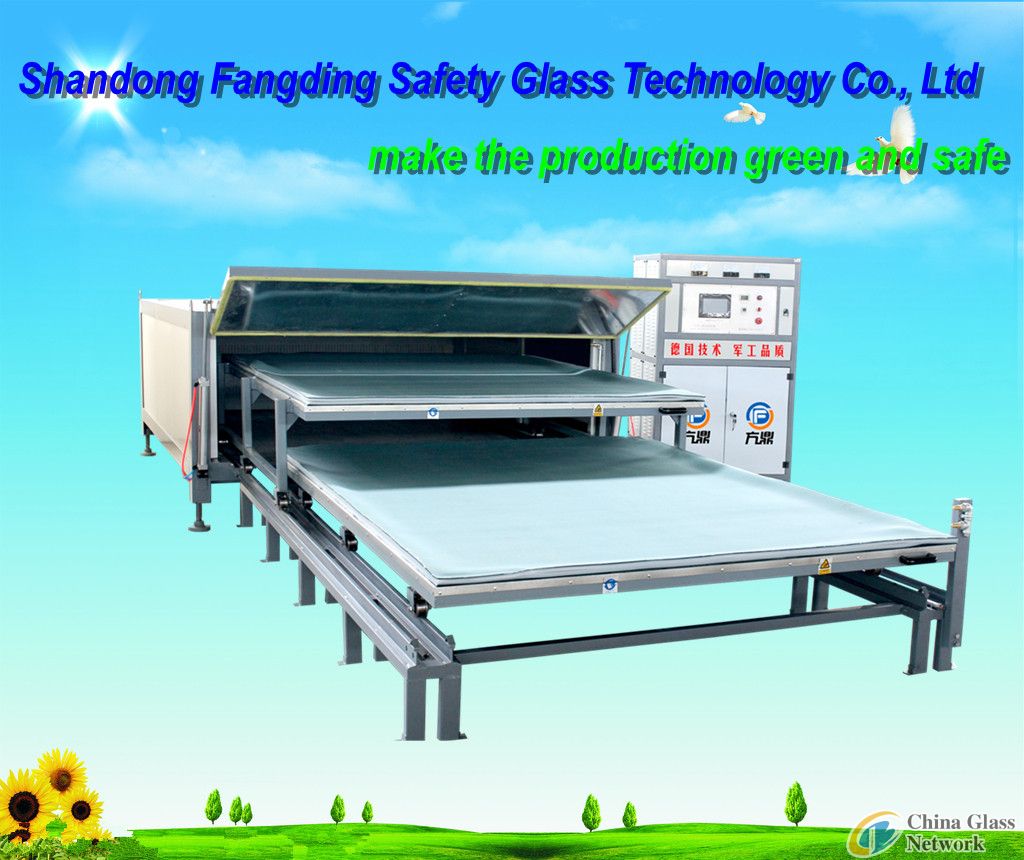 2 layer one step New PVB glass laminating equipment with high capacity