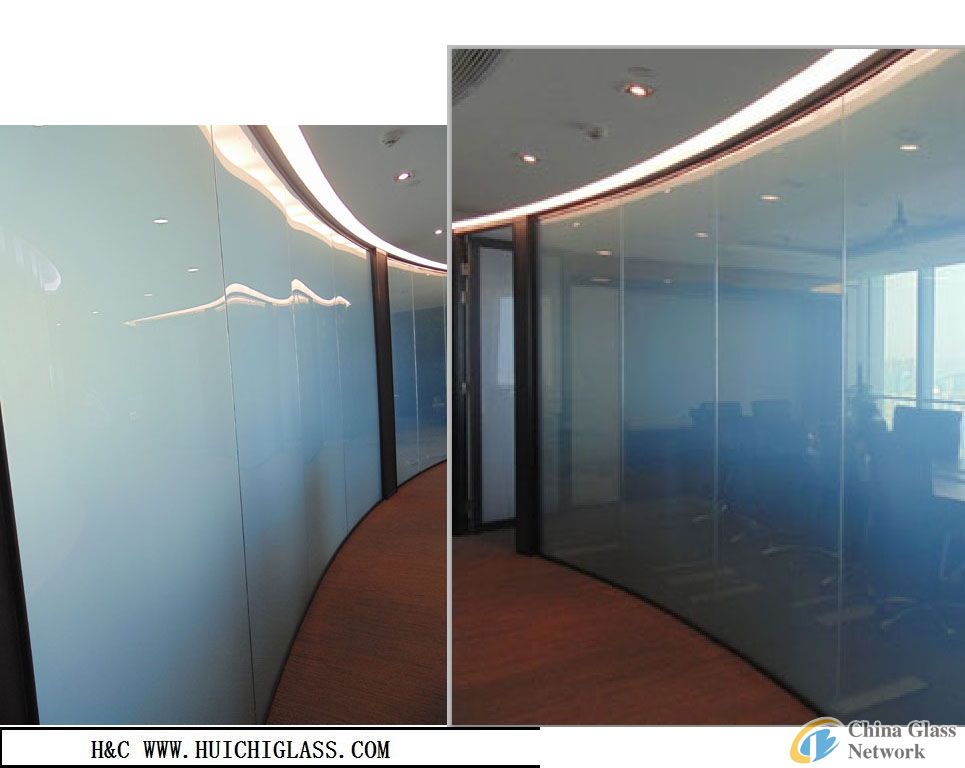 LED glass/Privacy glass/smart switchable glass for interior design