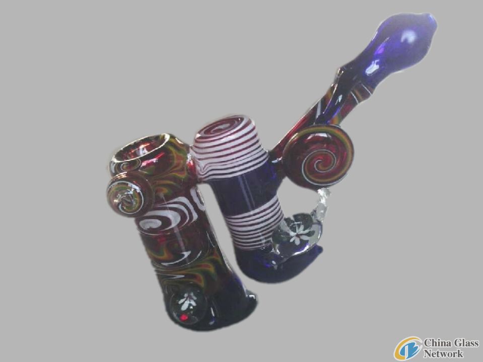 color glass smoking pipe