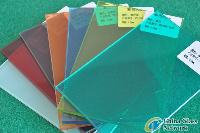 colorful laminated glass