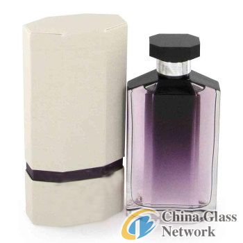 JGP-009 100ml color glass perfume bottle with cap and pump