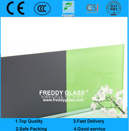 10mm C Green Paint Glass/ Colored Glass/ Decorative Glass