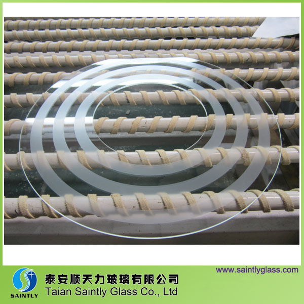 3.2mm special shape tempered light glass