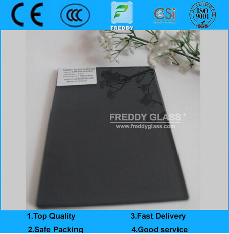 3-12mm Dark Grey Float Glass/Black Float Glass /Decorative Building Glass
