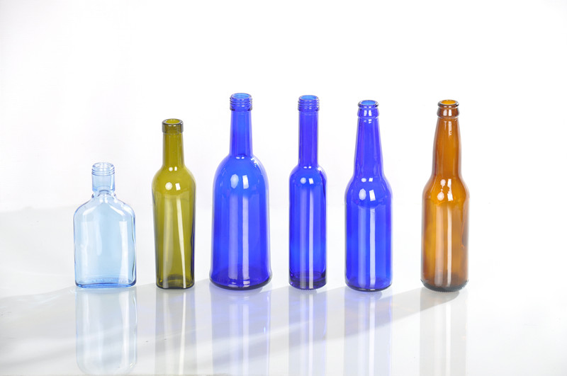 blue beer glass bottle,various size