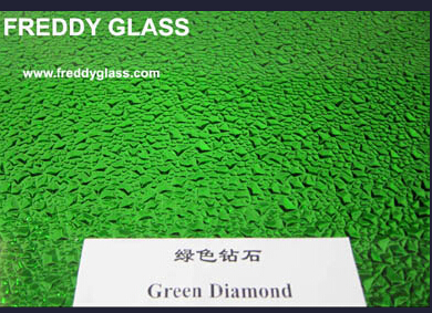 3-8mm Green Diamond Patterned Mirror/Pattern Mirror/Figured Mirror/Rolled Mirror/Color Patterned Mir