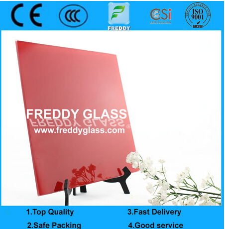 6mm Red Painted Glass/Paint Glass/Lacquered Glass/Colored Glass