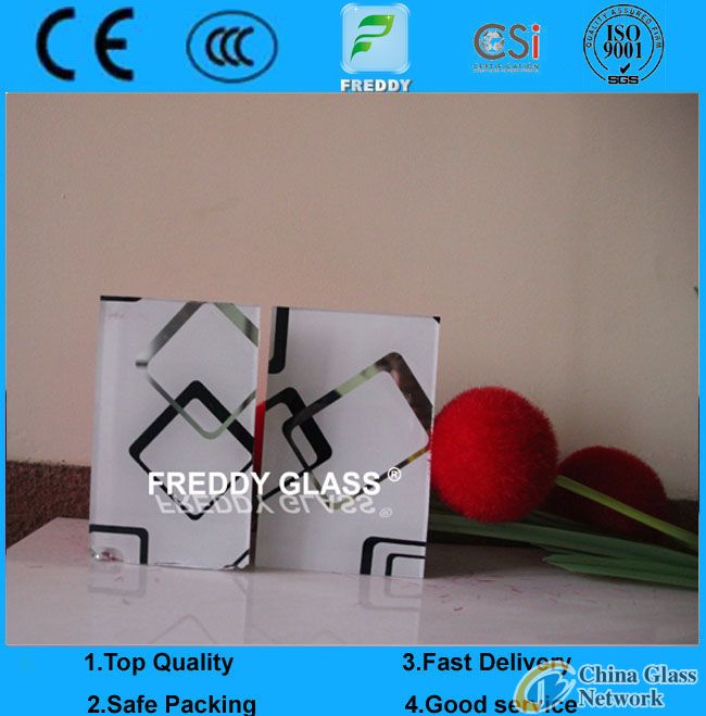 2-19mm Silk Screen Printing Tempered Glass with CCC, CE, ISO