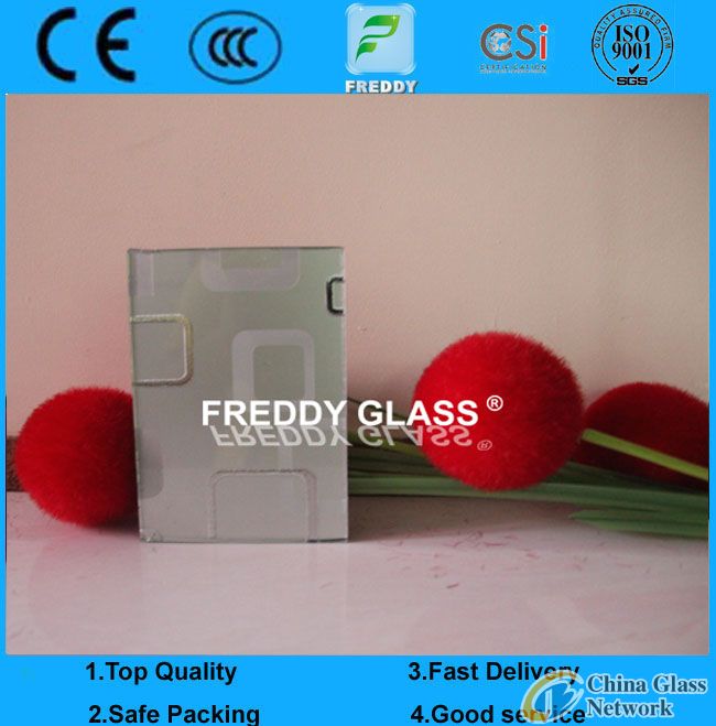 3mm/4mm Tempered Silk Screen PVB Framed Refrigerater Glass