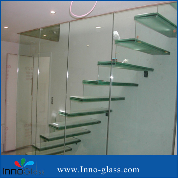 6.76mm/12.76mm Clear Tempered Laminated Glass for Stairs with CCC/CE/ISO9001