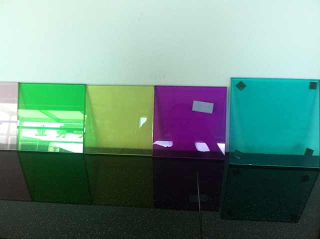 colorful laminated glass