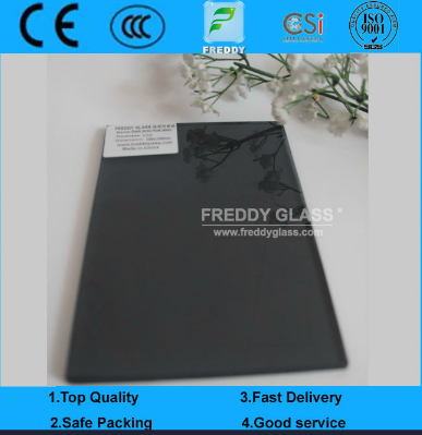 3-12mm Dark Grey Float Glass/Black Float Glass /Decorative Building Glass in Top Quality