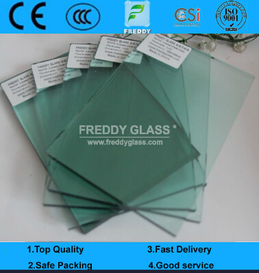 3-12mm High Quality F Green Reflective/ French Green Reflective Window Glass