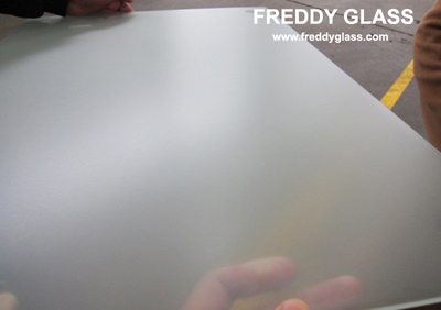 6mm Clear Sandblastin Glass with non-finger print