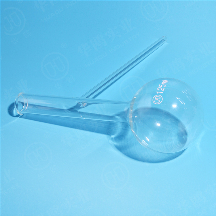 HUAOU Distilling Flask, with side tube, Boro 3.3 Glass