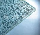 tempered ice-cracked glass