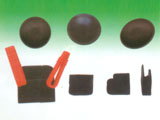 rubber glass mat, plastic separated clip