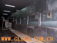 glass continous hot-bent furnace