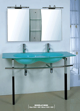 glass base and cabinet