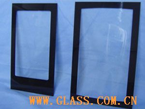 colored glaze (screen print) glass