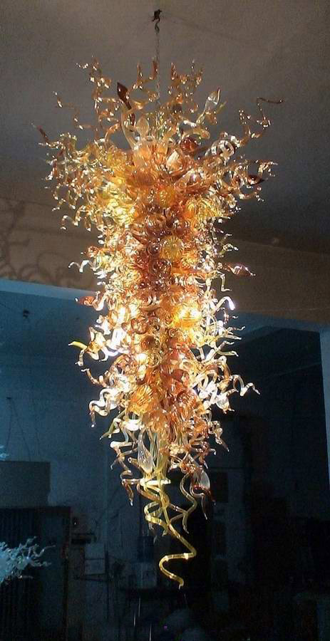 art glass chandelier