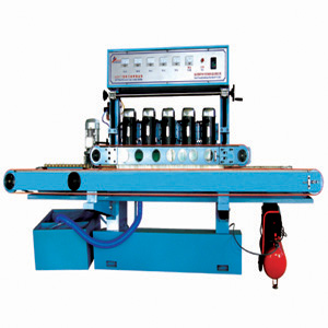 Model QJ877D Horizontal Straight Circular Edge Glass Grinding Machine