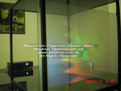 Polyscreen-Transparent Projection screen