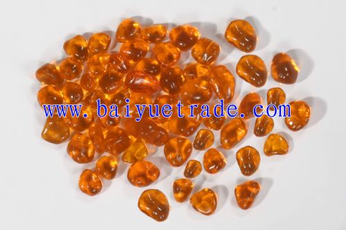 irreqular color  glass beads