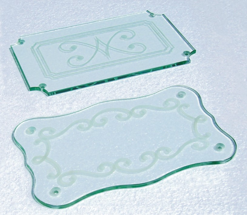 sand blasted glass