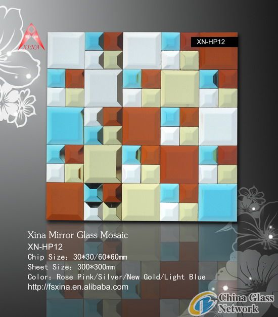 Interior Decorative Material Glass Mosaic-XN-HP12