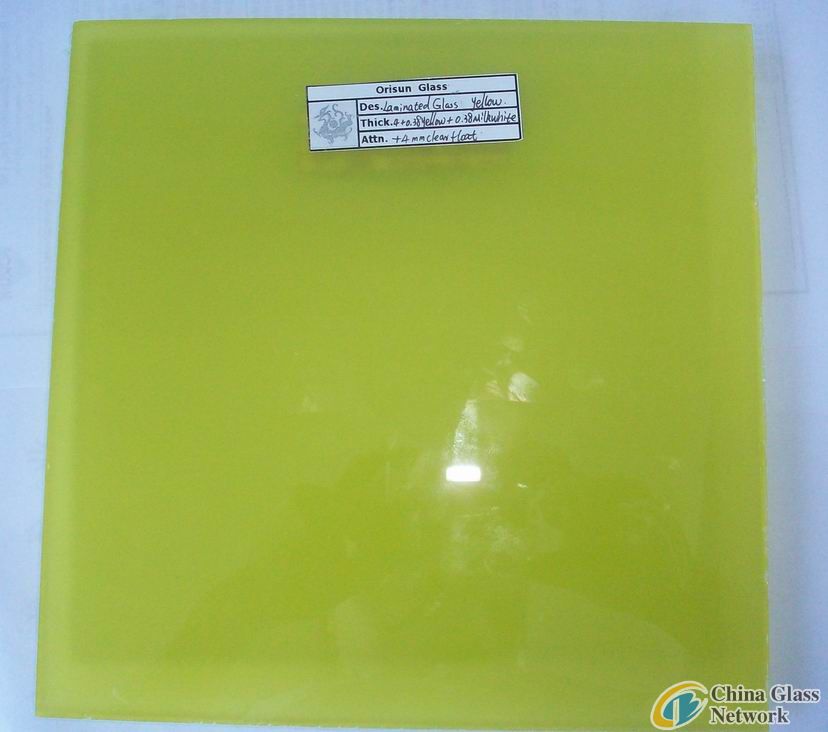 Sell laminated glass yellow