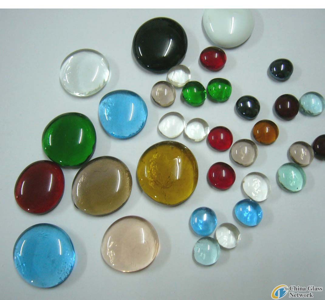 flat glass beads