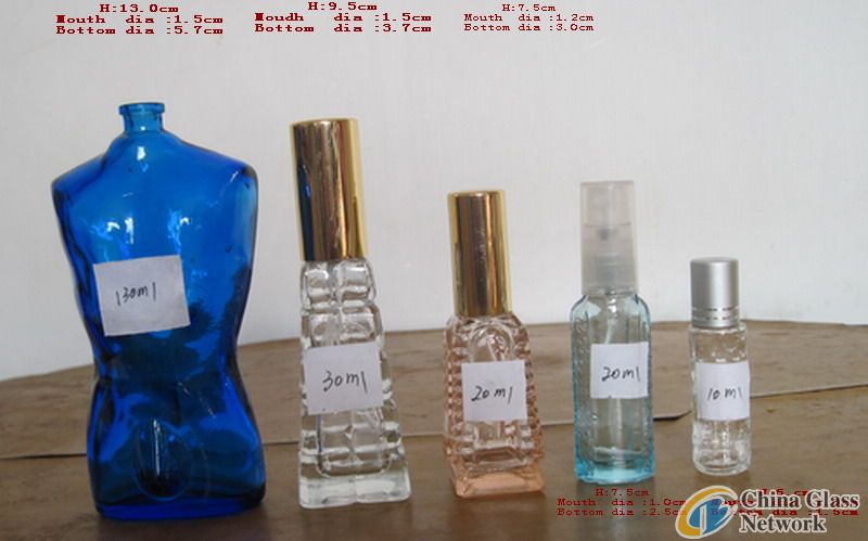 glass perfume glass bottles