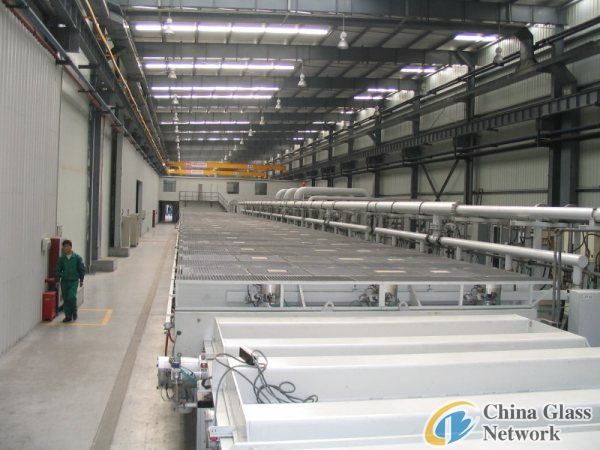 DC, FM sputtering line for low-e glass